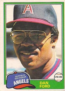 #303 Dan Ford - California Angels - 1981 O-Pee-Chee - Gray Back Baseball