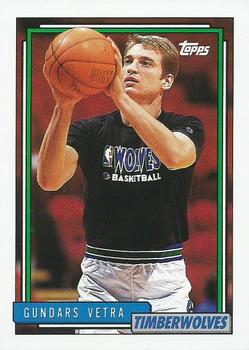 #304 Gundars Vetra - Minnesota Timberwolves - 1992-93 Topps Basketball
