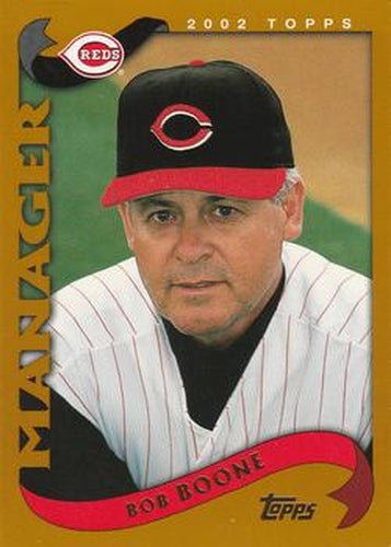 #304 Bob Boone - Cincinnati Reds - 2002 Topps Baseball
