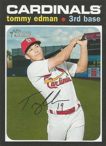 #304 Tommy Edman - St. Louis Cardinals - 2020 Topps Heritage Baseball