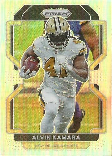 #304 Alvin Kamara - New Orleans Saints - 2021 Panini Prizm - Silver Football