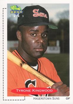 #304 Tyrone Kingwood - Hagerstown Suns - 1991 Classic Best Baseball