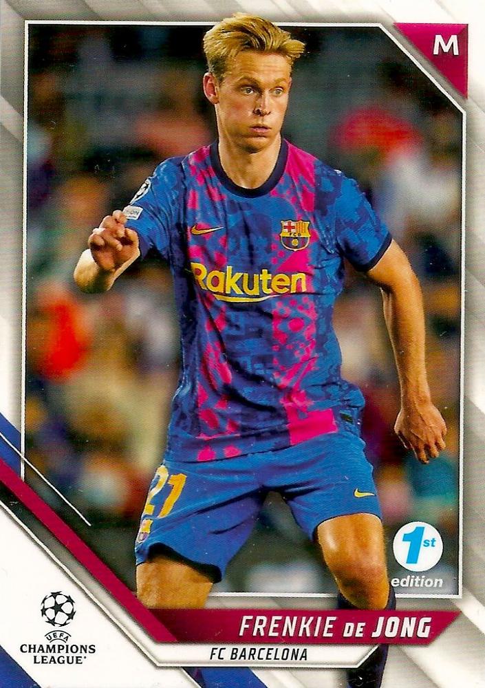 #8 Frenkie de Jong - FC Barcelona - 2021-22 Topps UEFA Champions League 1st Edition Soccer