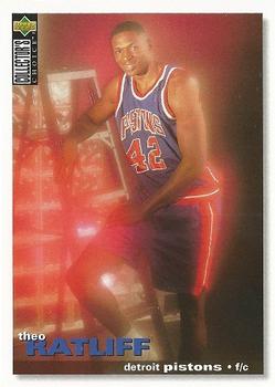 #305 Theo Ratliff - Detroit Pistons - 1995-96 Collector's Choice Basketball