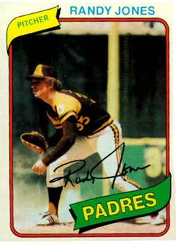 #305 Randy Jones - San Diego Padres - 1980 Topps Baseball