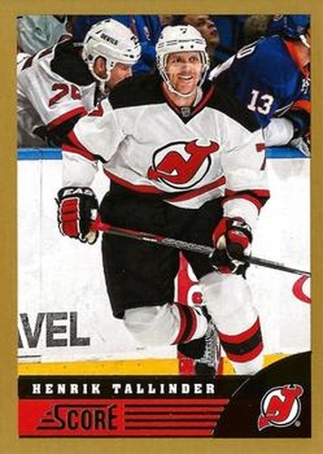 #305 Henrik Tallinder - New Jersey Devils - 2013-14 Score - Gold Hockey