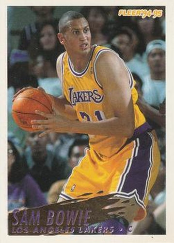 #305 Sam Bowie - Los Angeles Lakers - 1994-95 Fleer Basketball