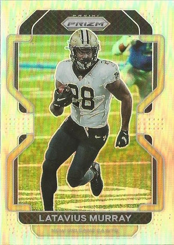 #305 Latavius Murray - New Orleans Saints - 2021 Panini Prizm - Silver Football