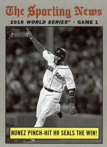 #305 Nunez Pinch-Hit HR Seals the Win! - Boston Red Sox - 2019 Topps Heritage Baseball