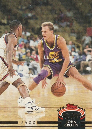 #305 John Crotty - Utah Jazz - 1992-93 Stadium Club Basketball