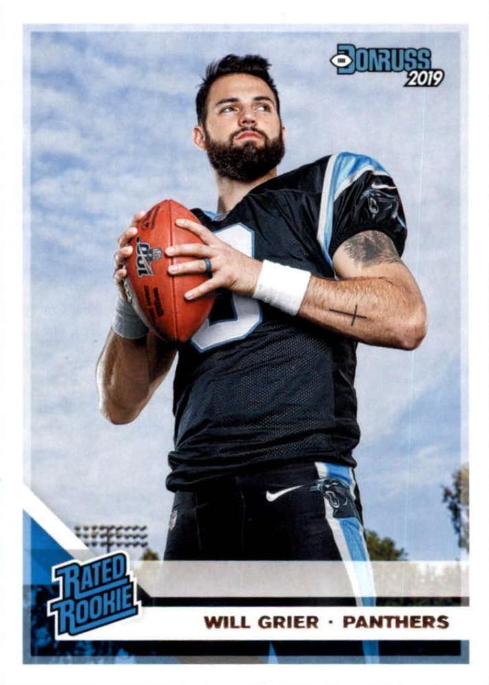 #305 Will Grier - Carolina Panthers - 2019 Donruss Football
