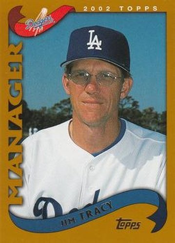 #306 Jim Tracy - Los Angeles Dodgers - 2002 Topps Baseball