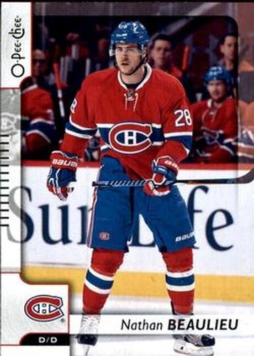 #306 Nathan Beaulieu - Montreal Canadiens - 2017-18 O-Pee-Chee Hockey