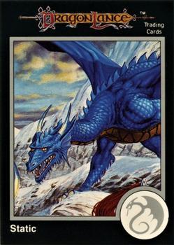 #306 Static, Blue Dragon - 1991 TSR Advanced Dungeons & Dragons - Silver