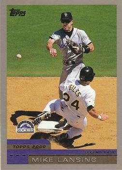 #306 Mike Lansing - Colorado Rockies - 2000 Topps Baseball