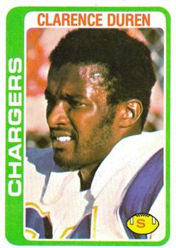 #306 Clarence Duren - San Diego Chargers - 1978 Topps Football