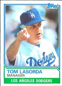 #306 Tom Lasorda - Los Angeles Dodgers - 1983 Topps Baseball