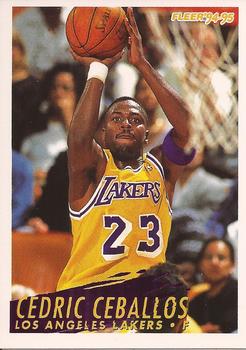 #306 Cedric Ceballos - Los Angeles Lakers - 1994-95 Fleer Basketball
