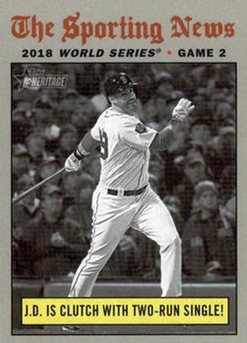#306 J.D. Is Clutch with Two-Run Single! - Boston Red Sox - 2019 Topps Heritage Baseball