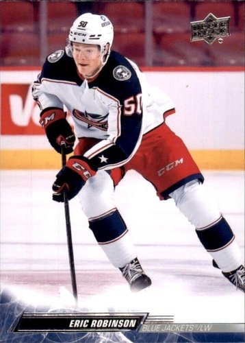 #307 Eric Robinson - Columbus Blue Jackets - 2022-23 Upper Deck Hockey