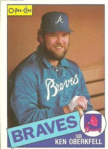 #307 Ken Oberkfell - Atlanta Braves - 1985 O-Pee-Chee Baseball