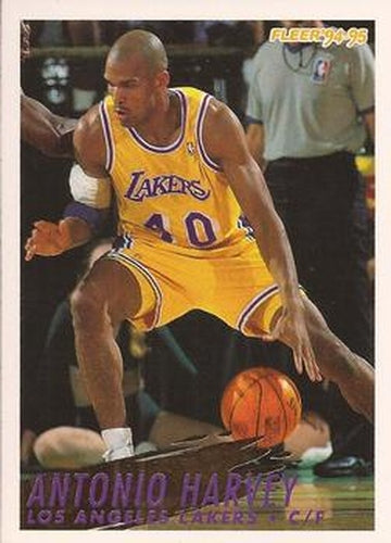 #307 Antonio Harvey - Los Angeles Lakers - 1994-95 Fleer Basketball