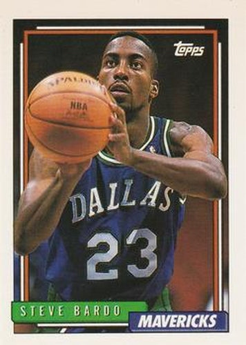 #307 Steve Bardo - Dallas Mavericks - 1992-93 Topps Basketball