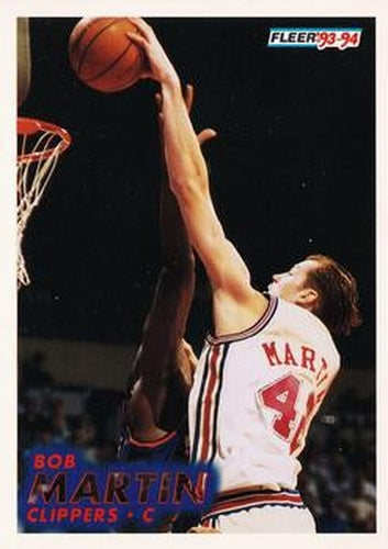 #307 Bob Martin - Los Angelesippers - 1993-94 Fleer Basketball