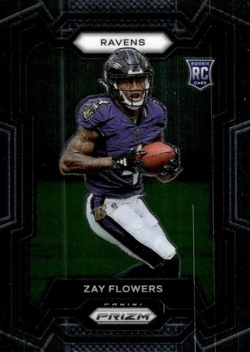 #307 Zay Flowers - Baltimore Ravens - 2023 Panini Prizm Football