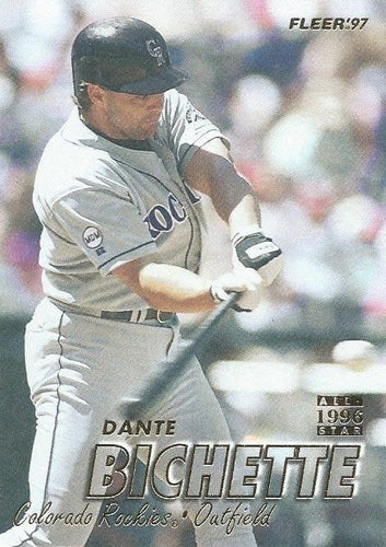 #307 Dante Bichette - Colorado Rockies - 1997 Fleer Baseball