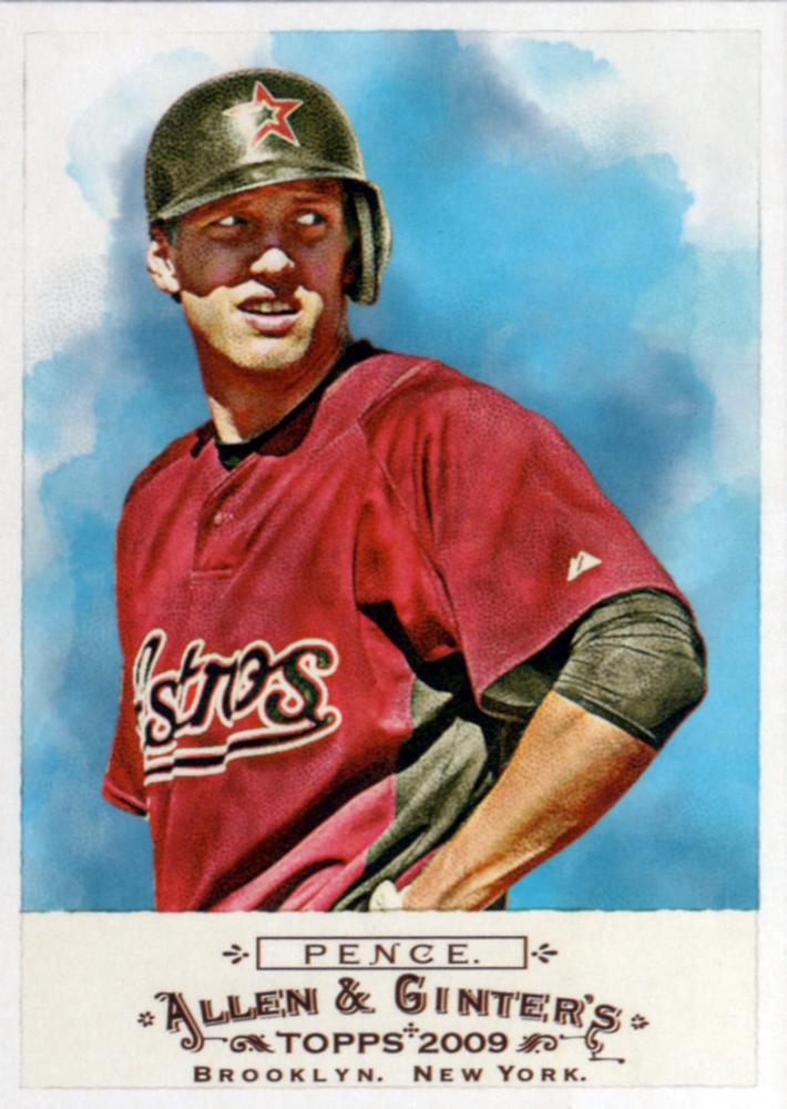 #307 Hunter Pence - Houston Astros - 2009 Topps Allen & Ginter Baseball