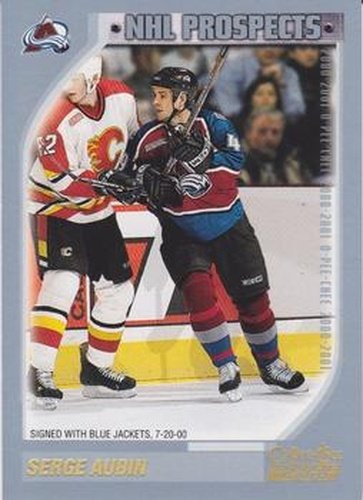 #307 Serge Aubin - Columbus Blue Jackets - 2000-01 O-Pee-Chee Hockey