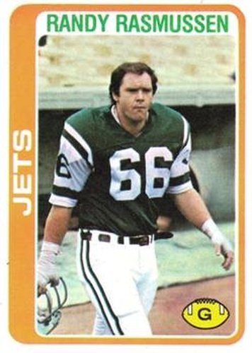 #307 Randy Rasmussen - New York Jets - 1978 Topps Football