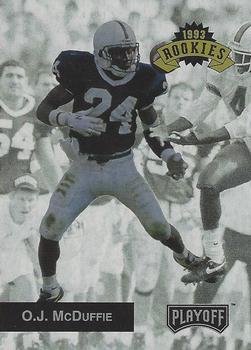 #307 O.J. McDuffie - Miami Dolphins - 1993 Playoff Football