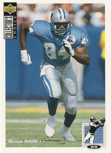 #308 Herman Moore - Detroit Lions - 1994 Collector's Choice Football