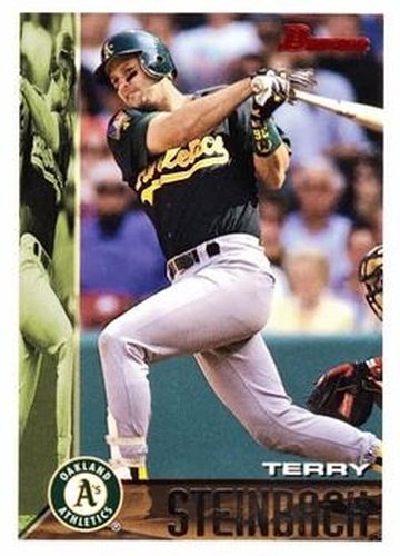 #308 Terry Steinbach - Oakland Athletics - 1995 Bowman Baseball