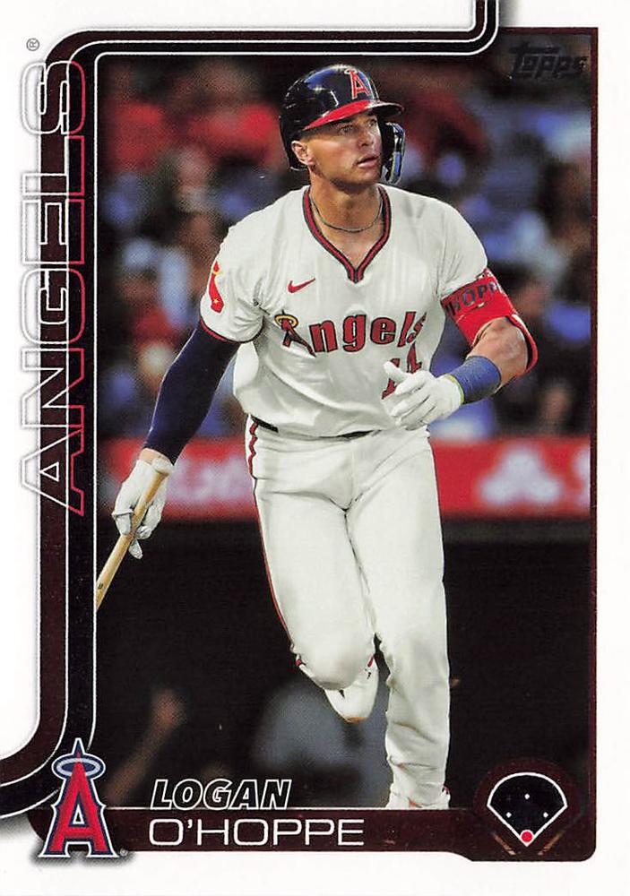 #308 Logan O’Hoppe - Los Angeles Angels - 2025 Topps Baseball