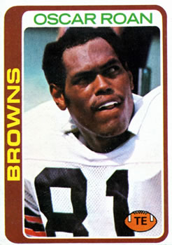 #308 Oscar Roan - Cleveland Browns - 1978 Topps Football