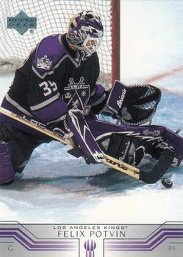 #308 Felix Potvin - Los Angeles Kings - 2001-02 Upper Deck Hockey
