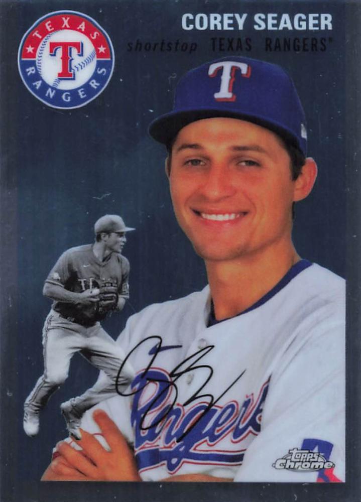 #308 Corey Seager - Texas Rangers - 2023 Topps Chrome Platinum Anniversary Baseball