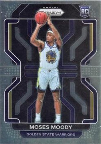 #308 Moses Moody - Golden State Warriors - 2021-22 Panini Prizm Basketball