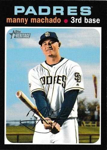 #308 Manny Machado - San Diego Padres - 2020 Topps Heritage Baseball