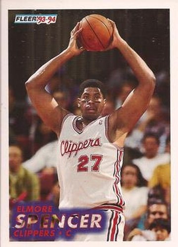 #308 Elmore Spencer - Los Angelesippers - 1993-94 Fleer Basketball