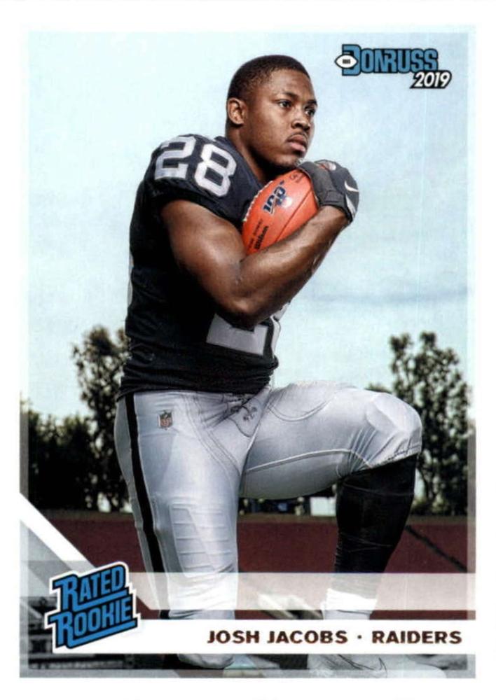 #308 Josh Jacobs - Oakland Raiders - 2019 Donruss Football