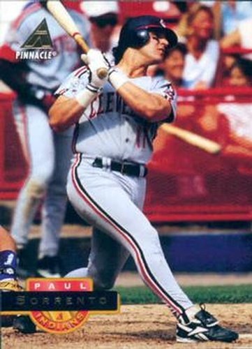 #308 Paul Sorrento - Cleveland Indians - 1994 Pinnacle Baseball