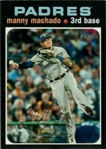 #308b Manny Machado - San Diego Padres - 2020 Topps Heritage Baseball