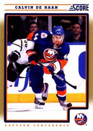 #309 Calvin de Haan - New York Islanders - 2012-13 Score - Gold Rush Hockey