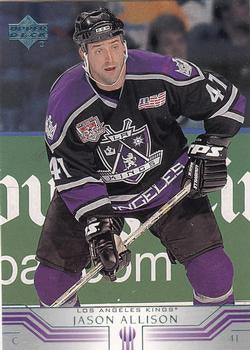 #309 Jason Allison - Los Angeles Kings - 2001-02 Upper Deck Hockey