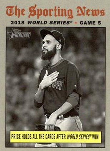 #309 Price Holds All the Cards After World Series Win! - Boston Red Sox - 2019 Topps Heritage Baseball