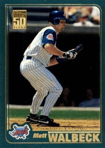 #309 Matt Walbeck - Anaheim Angels - 2001 Topps Baseball